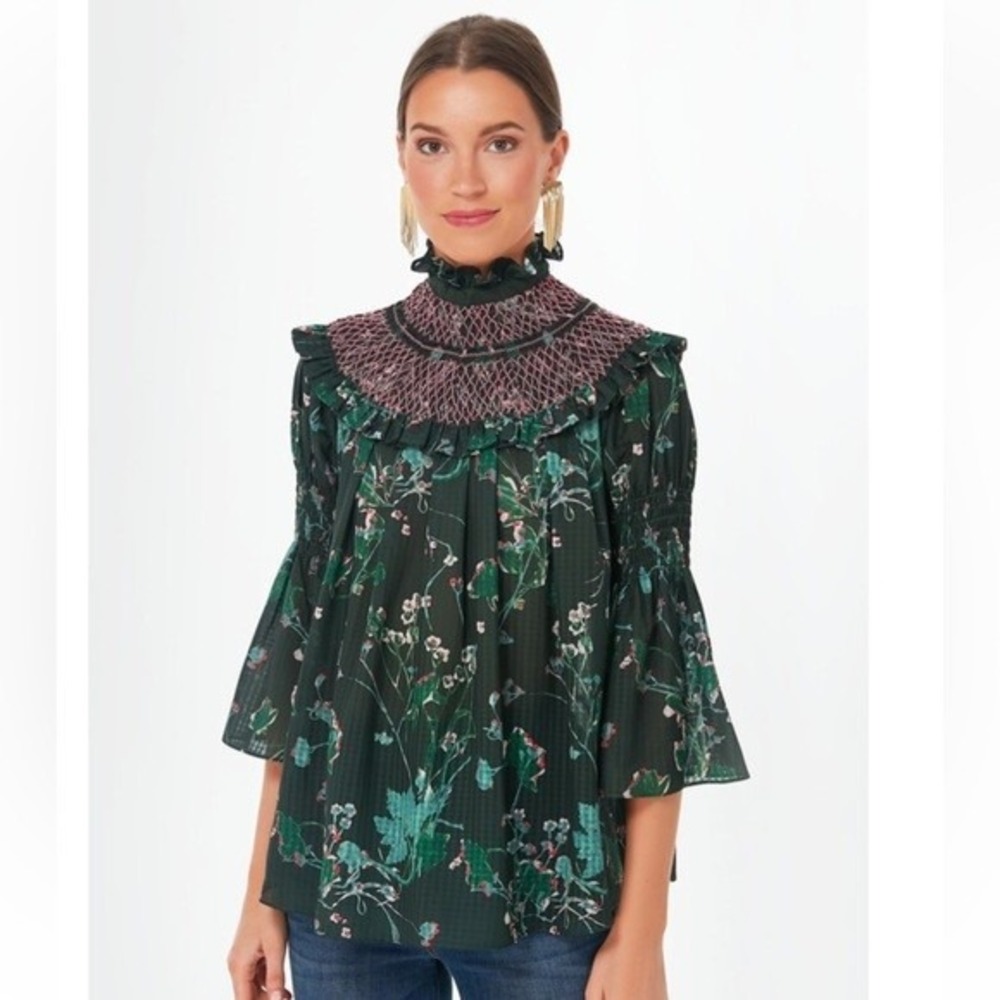 Tuckernuck Jaguar Garden Marion Blouse Size Small
